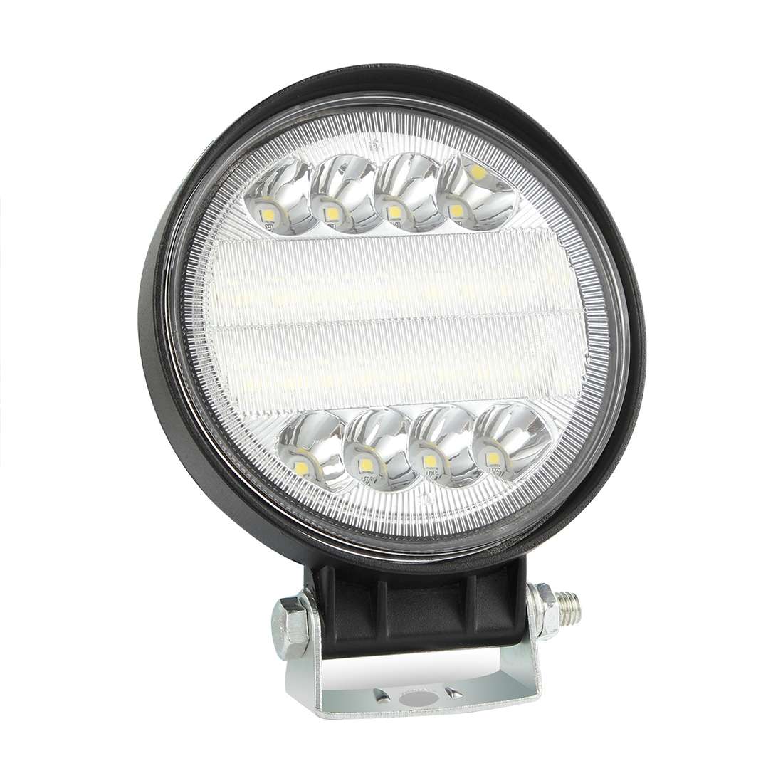 2 PCS 4 inch 15W Spot / Flood Light White Light Round-Shaped Waterproof Car SUV Work Lights Spotligh