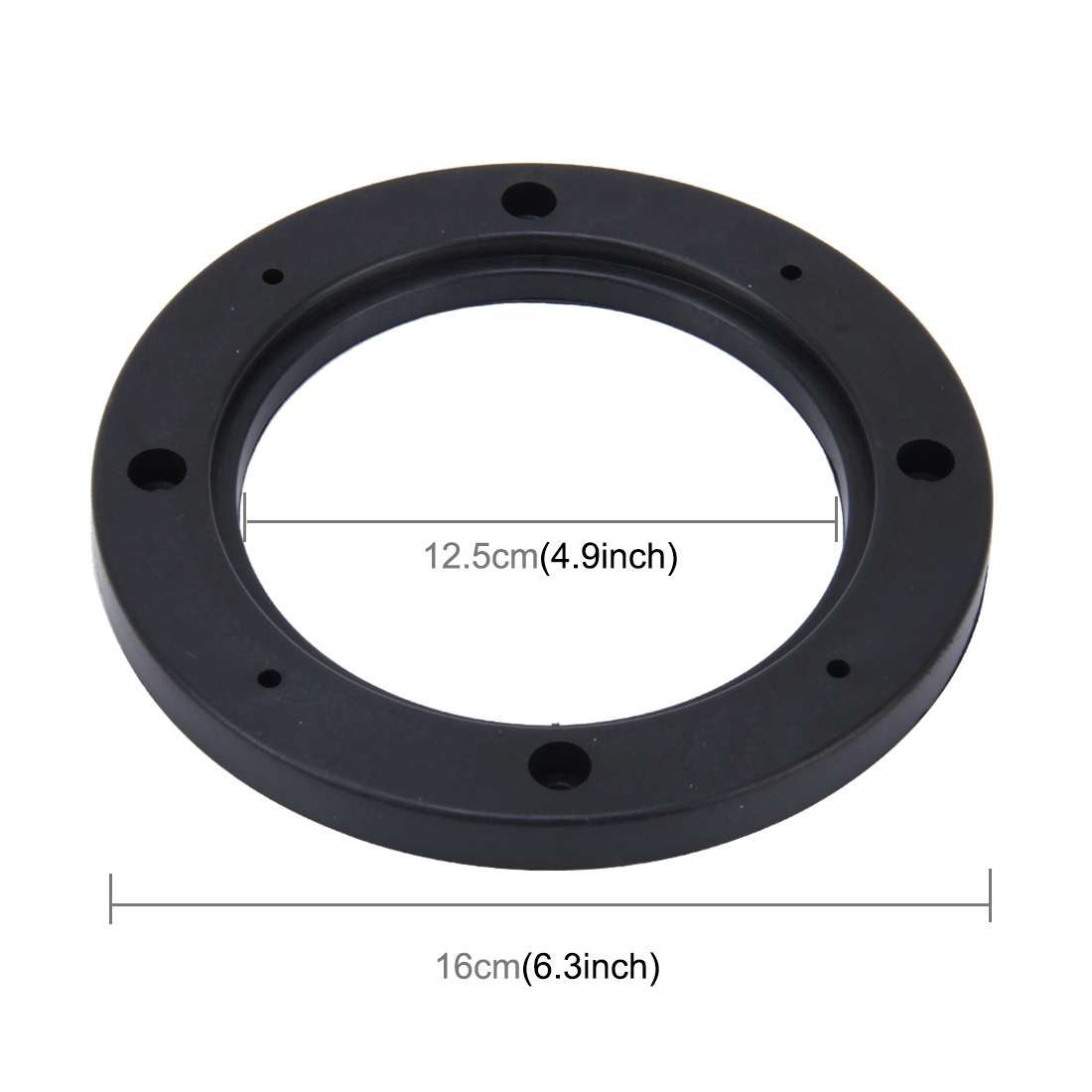 2 PCS 5 inch Car Auto ABS Loudspeaker Base Protection Hollow Cover Holder Mat, Inner Diameter:
