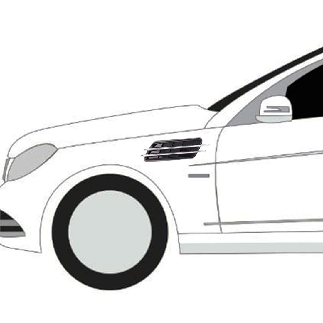 2 PCS Car-Styling Random Decorative Sticker
