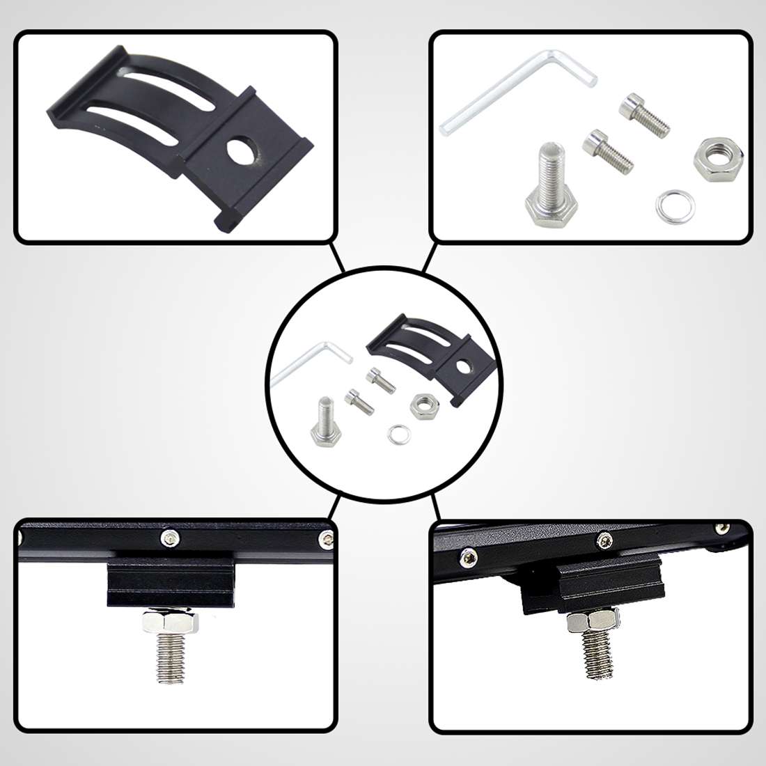 5 inch 18W 24 LED Waterproof IP67 Two Bar Modified Off-road Lights Spotlight Light Car Work Lights,