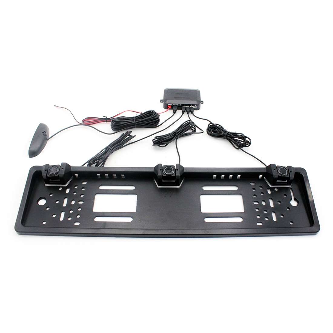PZ300L Europe Car License Plate Frame Parking Sensors Reversing Radar with 3 Radar Detector