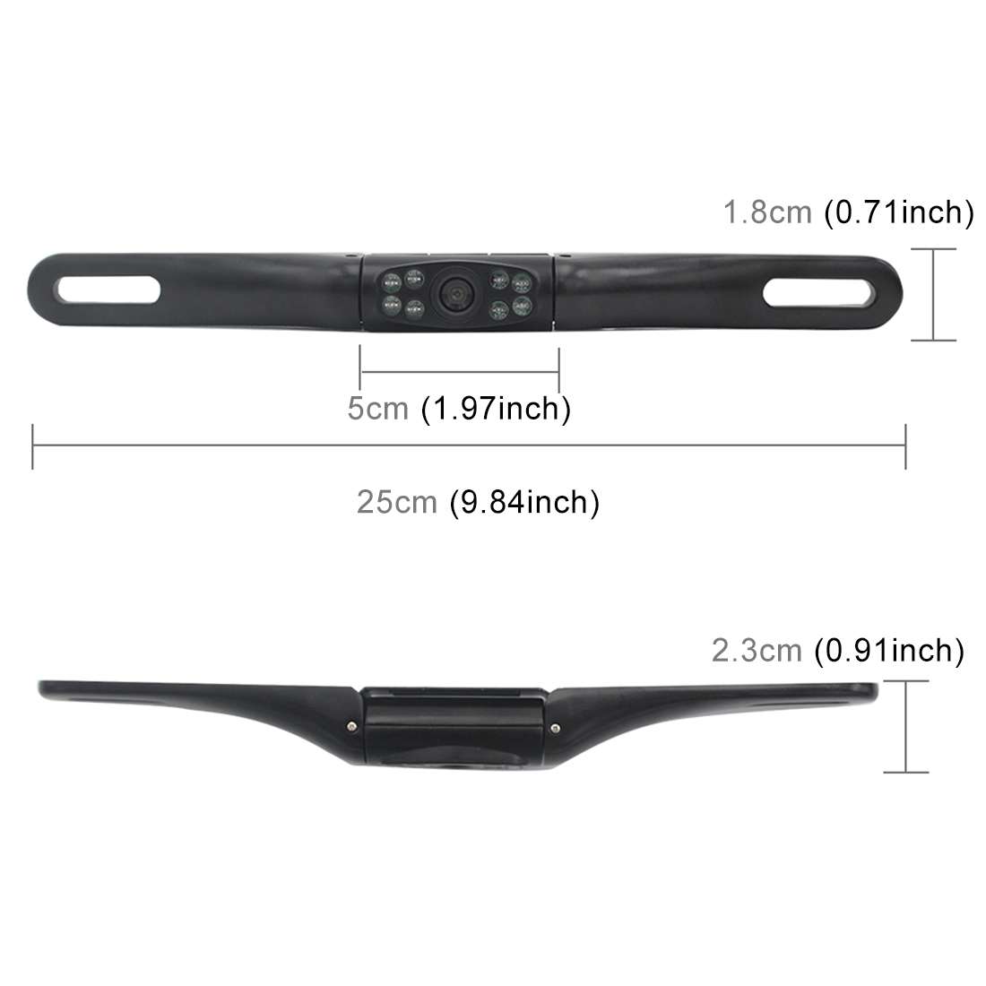 PZ413-C Car License Plate Frame 120 Degree Rear View Cameras