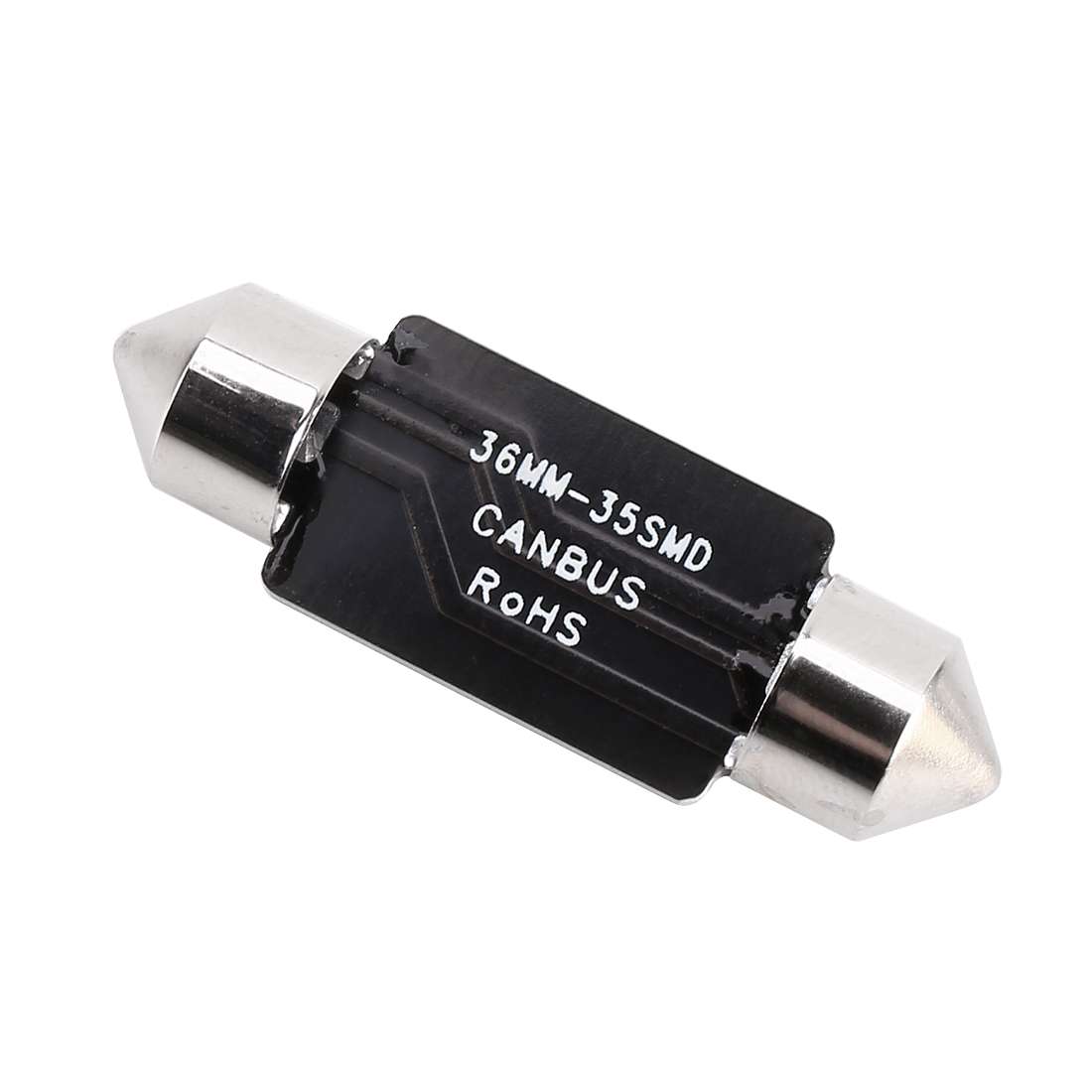 2 PCS 36mm DC12V / 1.2W / 6000K / 80LM 33LEDs SMD-3014 Car License Plate Light / Dome Light, with De