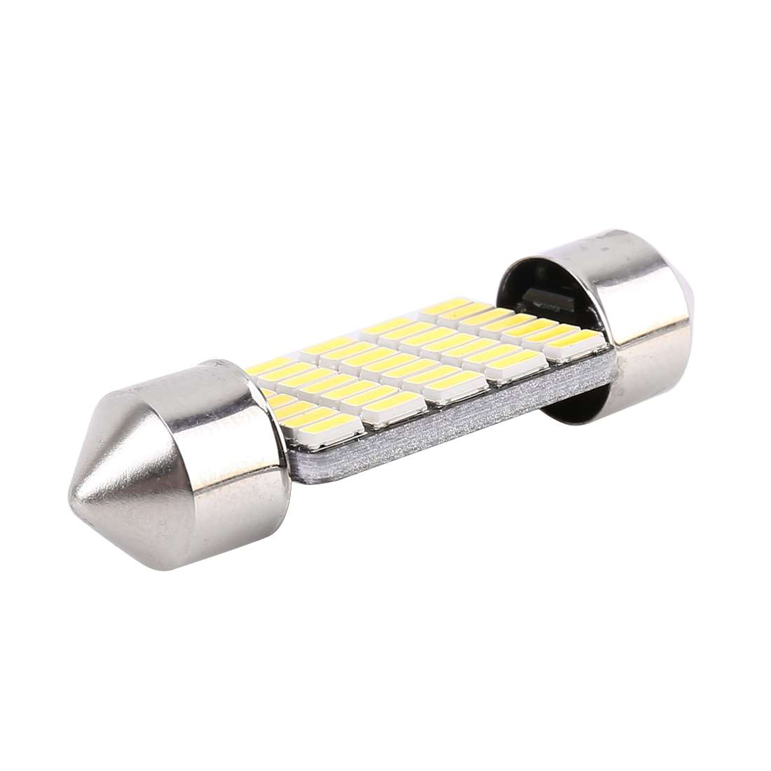 2 PCS 36mm DC12V / 1.2W / 6000K / 80LM 33LEDs SMD-3014 Car License Plate Light / Dome Light, with De