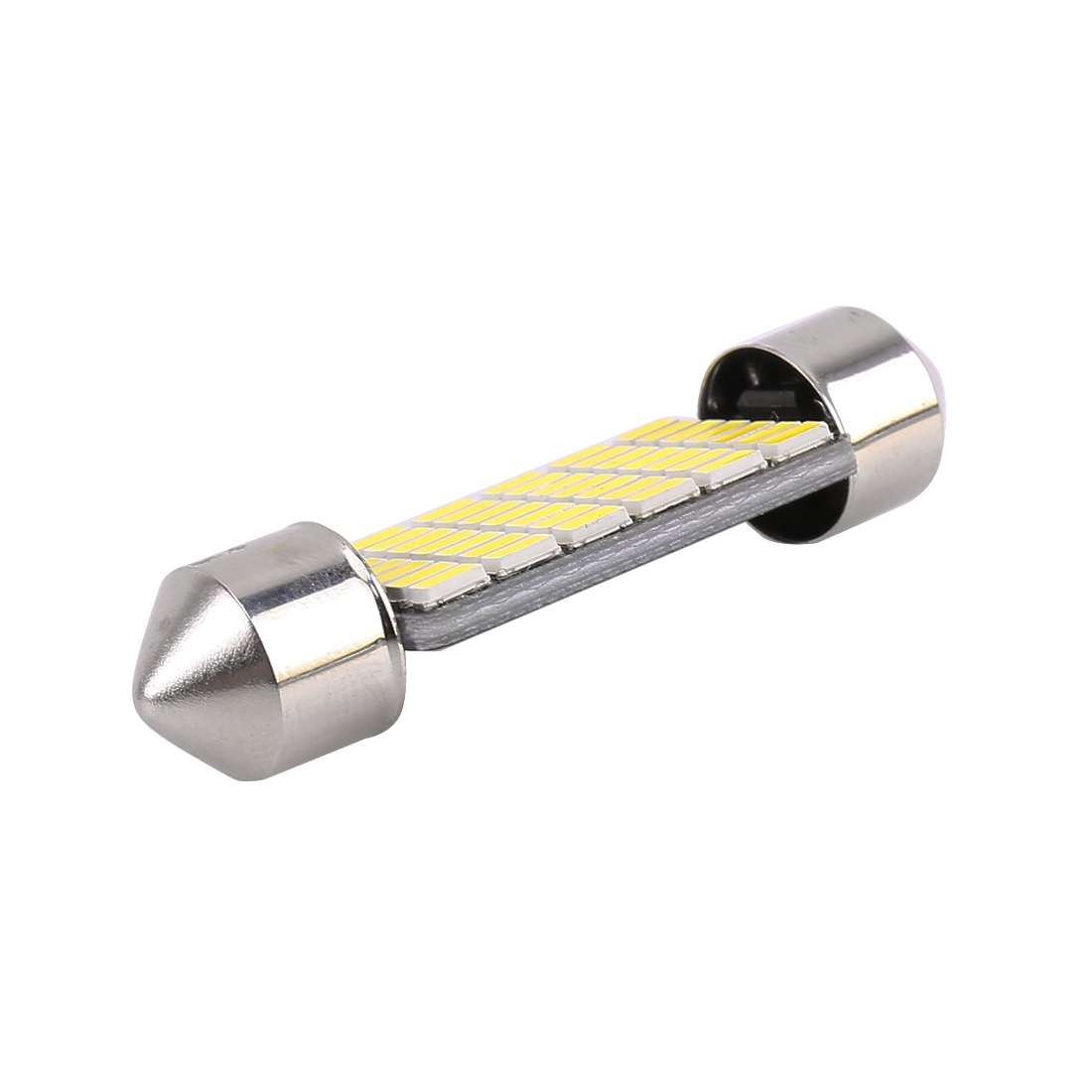 2 PCS 39mm DC12V / 1.2W / 6000K / 80LM 42LEDs SMD-3014 Car License Plate Light / Dome Light, with De
