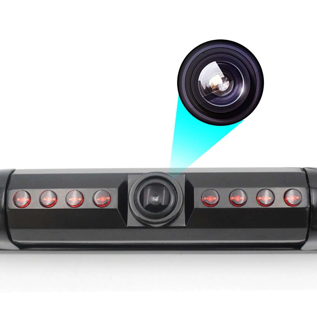 PZ422 America Car License Plate Frame 120 Degree Rear View Camera