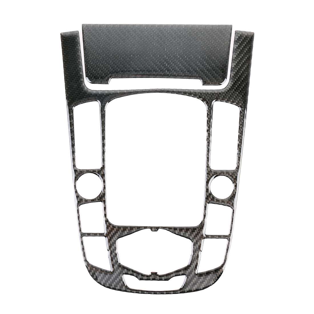 2 PCS Car Carbon Fiber Gear Panel Decorative Sticker for Audi A4L / A5 / Q5 2009-2016