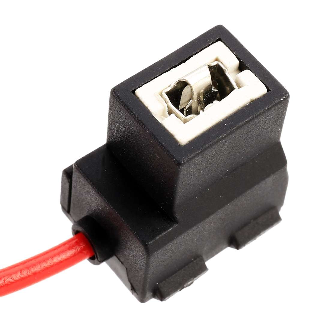 2 PCS Car H1 / H3 Bulb Holder Base Female Socket with Wire