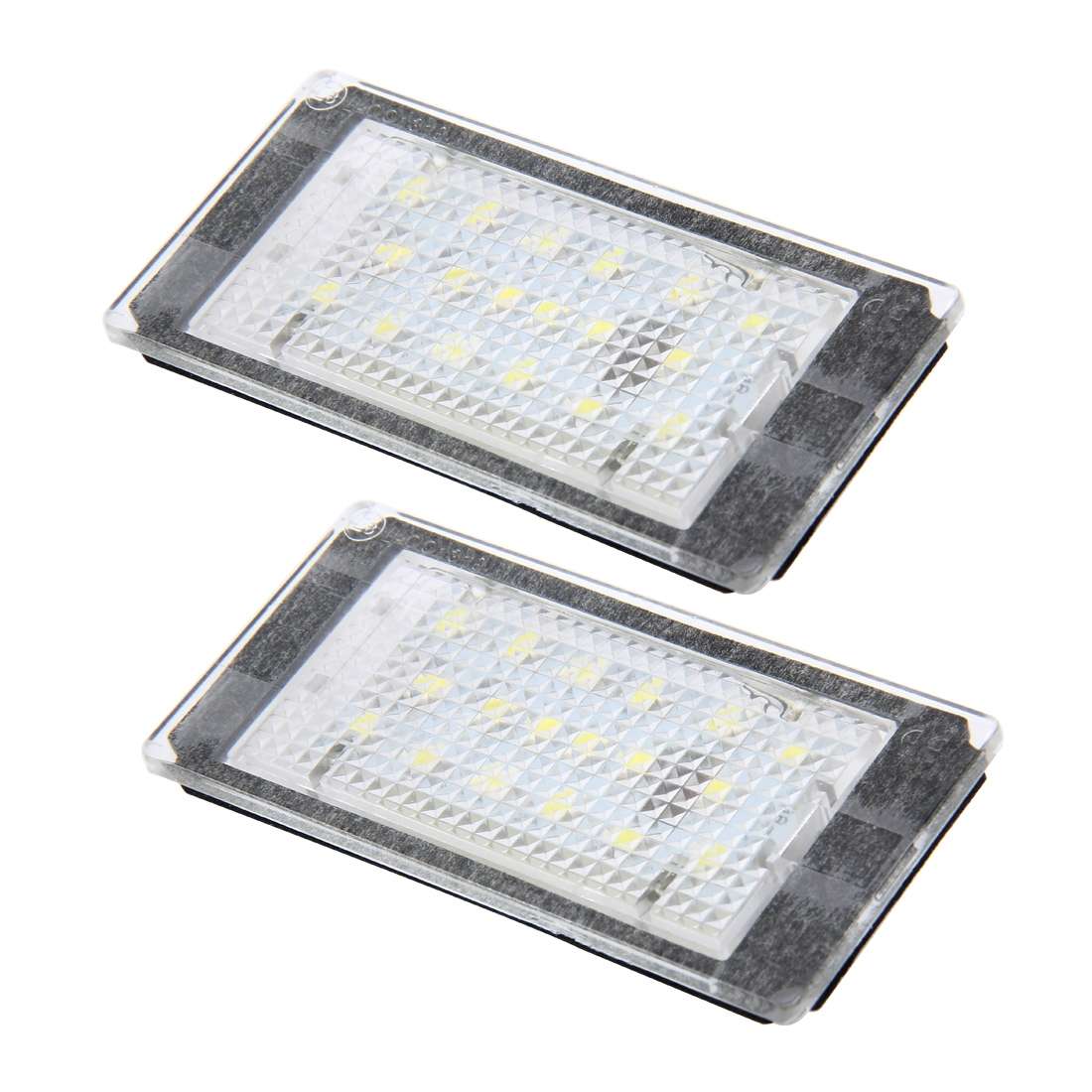 2 PCS License Plate Light with 18 SMD-3528 Lamps for BMW E46 2D M3 1998-2003,2W 120LM,6000K, DC12V