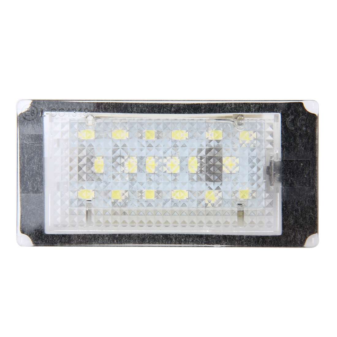 2 PCS License Plate Light with 18 SMD-3528 Lamps for BMW E46 2D M3 1998-2003,2W 120LM,6000K, DC12V