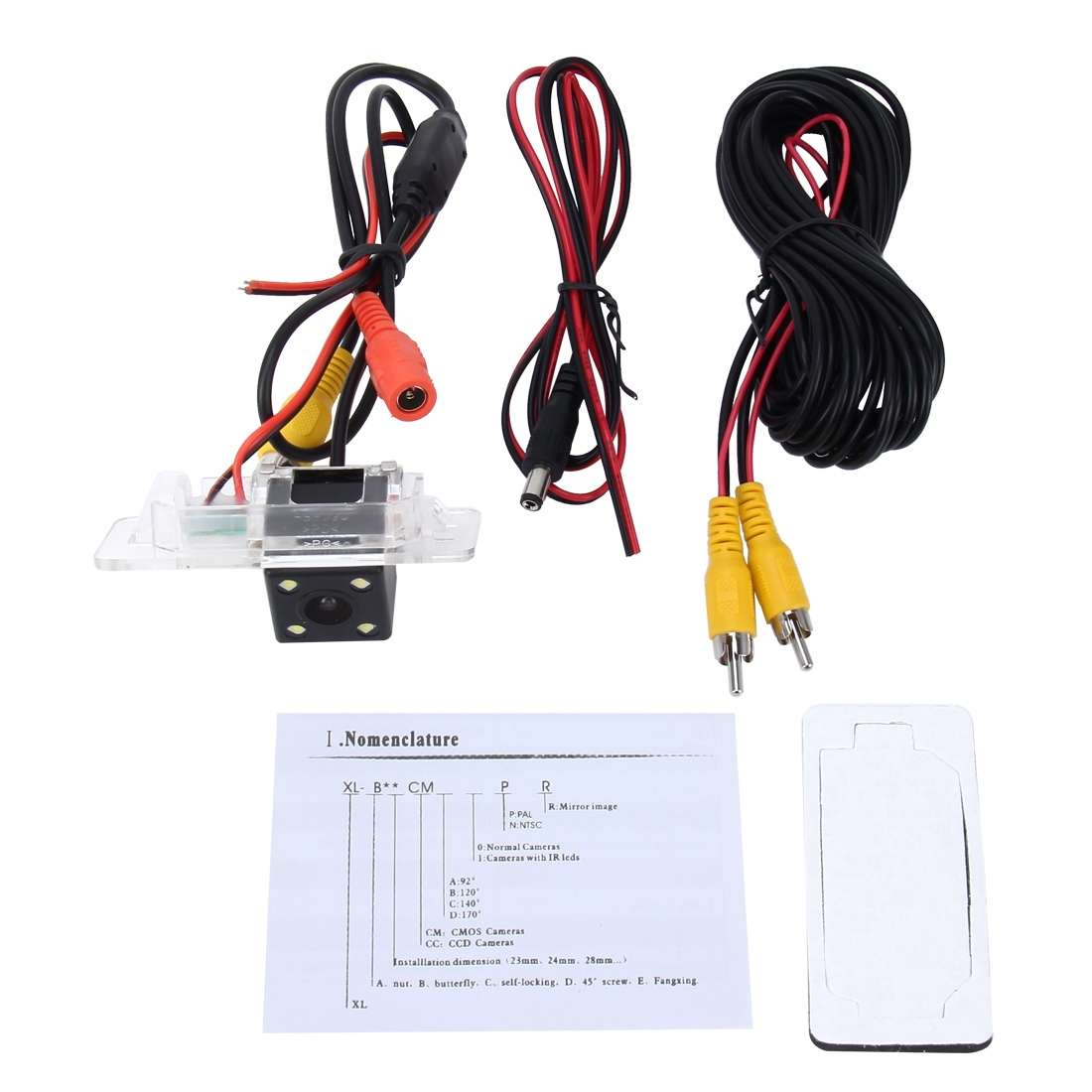 656492 Effective Pixel NTSC 60HZ CMOS II Waterproof Car Rear View Backup Camera With 4 LED Lamps f