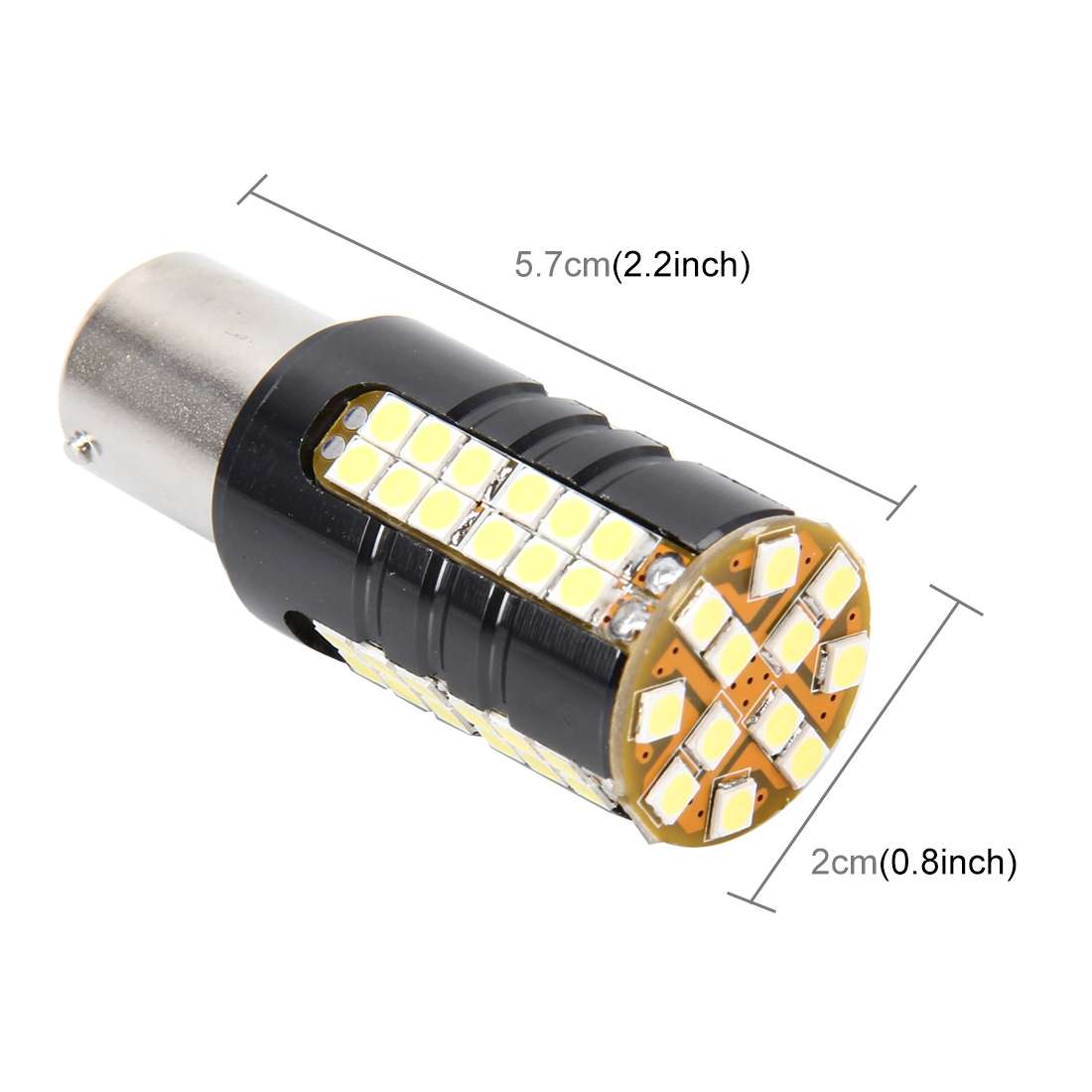 1156/BA15S 10W 60 LEDs SMD-3030 Car Decode Anti Collision Turn Light Backup Ligh ... (White Light)