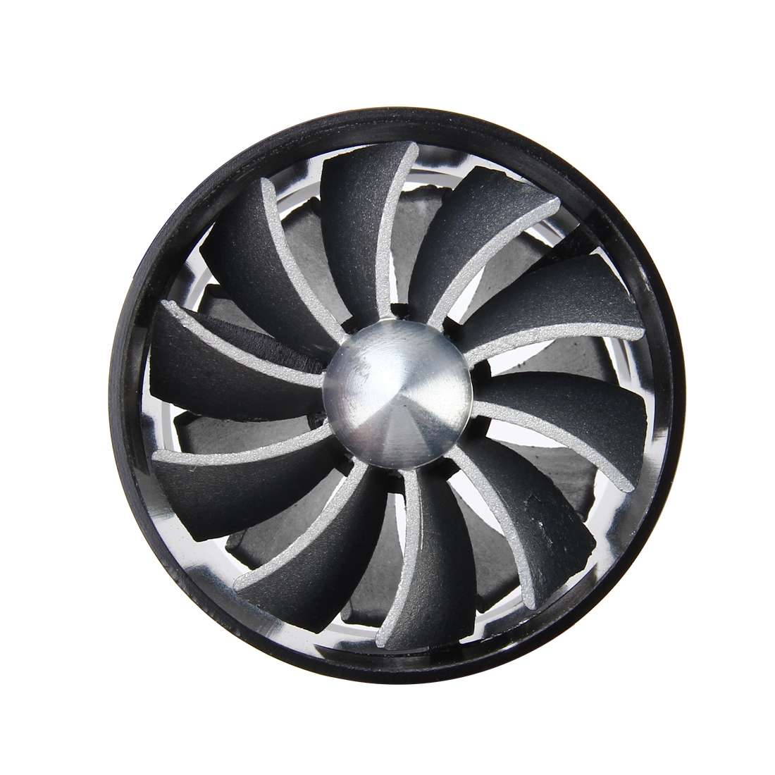 F1-Z Car Stainless Universal Supercharger Dual Double Turbine Air Intake Fuel Saver Turbo Turboin...