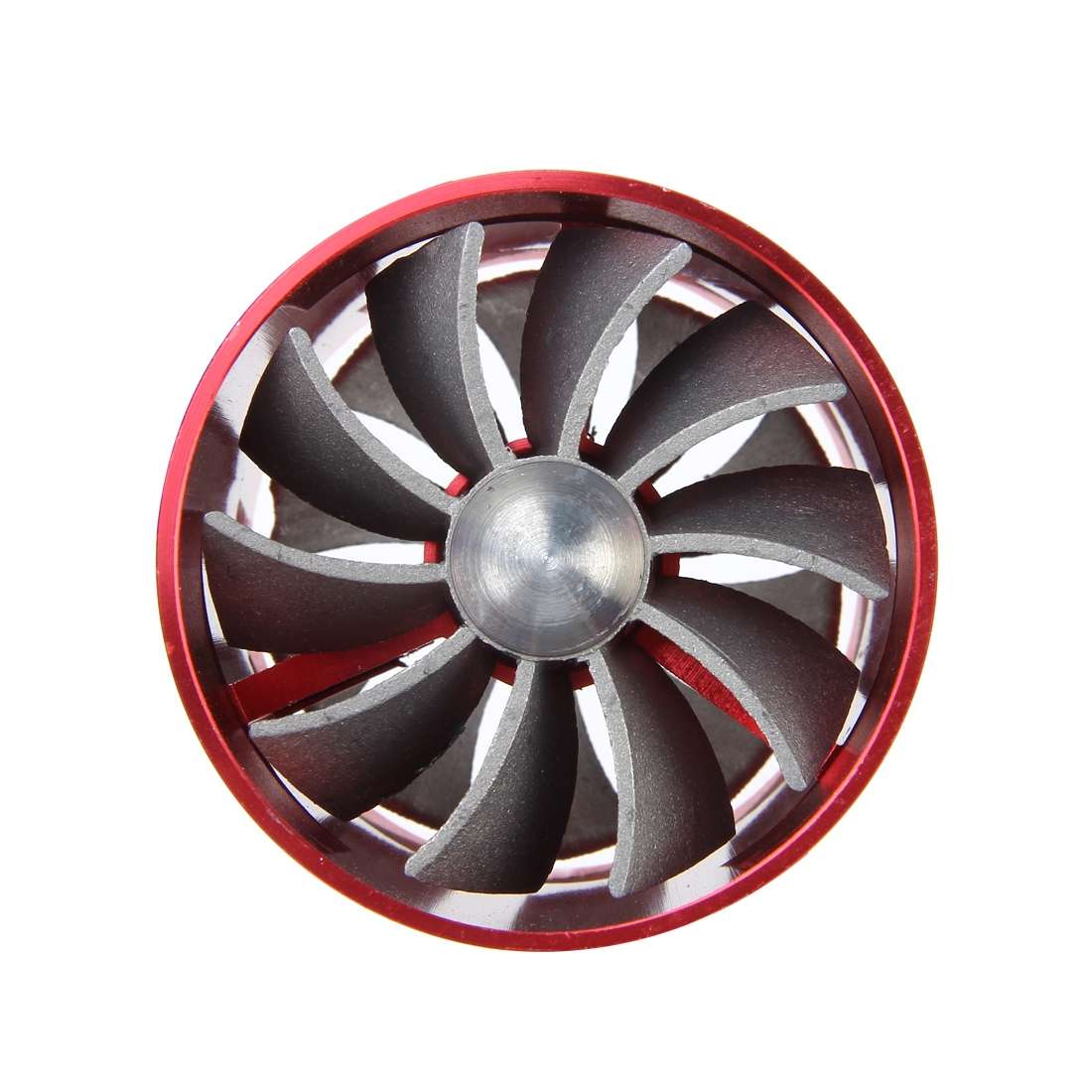 F1-Z Car Stainless Universal Supercharger Dual Double Turbine Air Intake Fuel Saver Turbo Turboin...