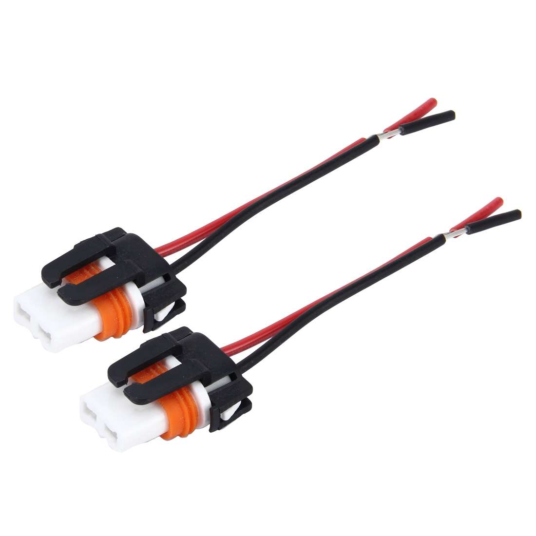 2 PCS 7443 Car Auto LED Bulb Socket Holder (No Including Light)