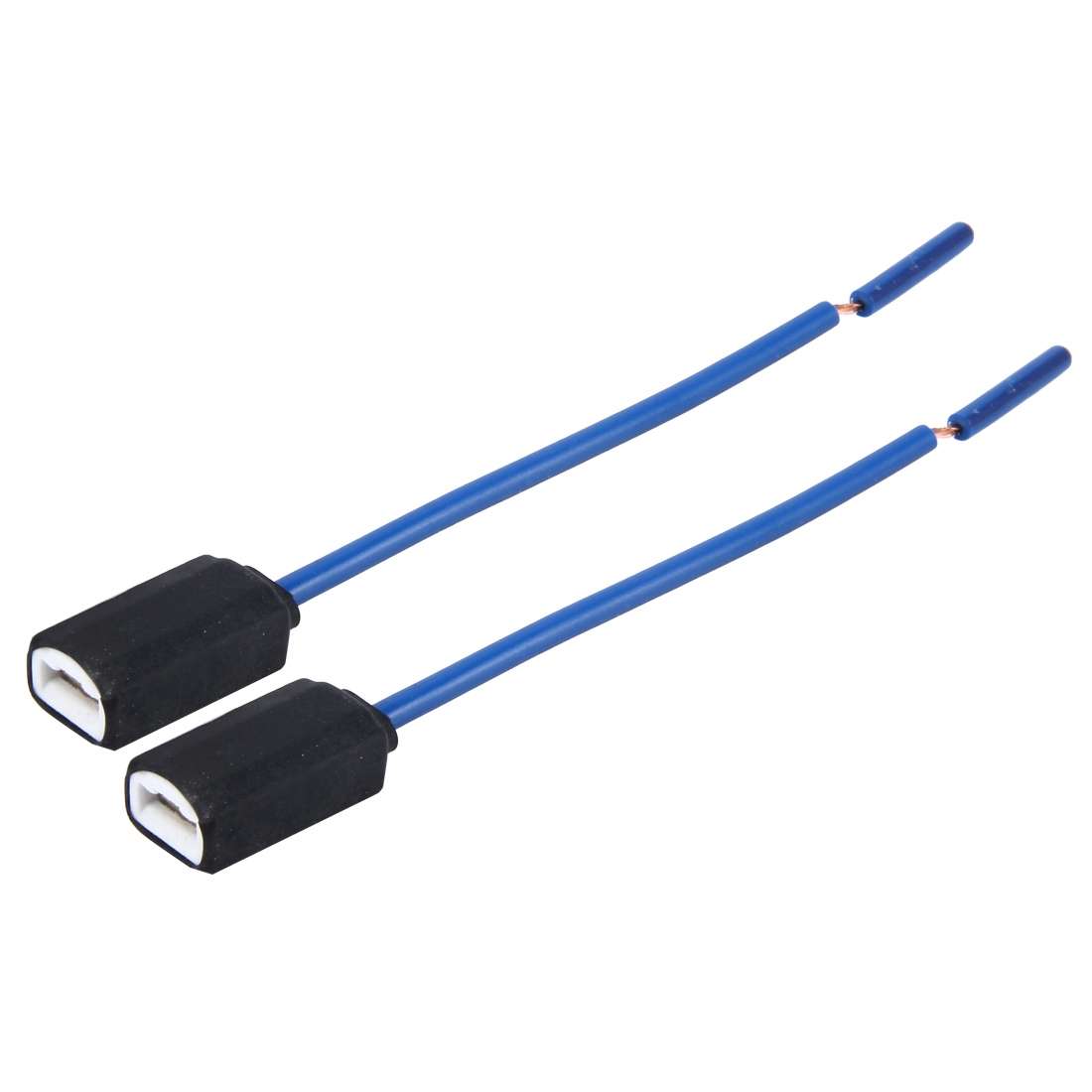 2 PCS 7443 Car Auto LED Bulb Socket Holder (No Including Light)