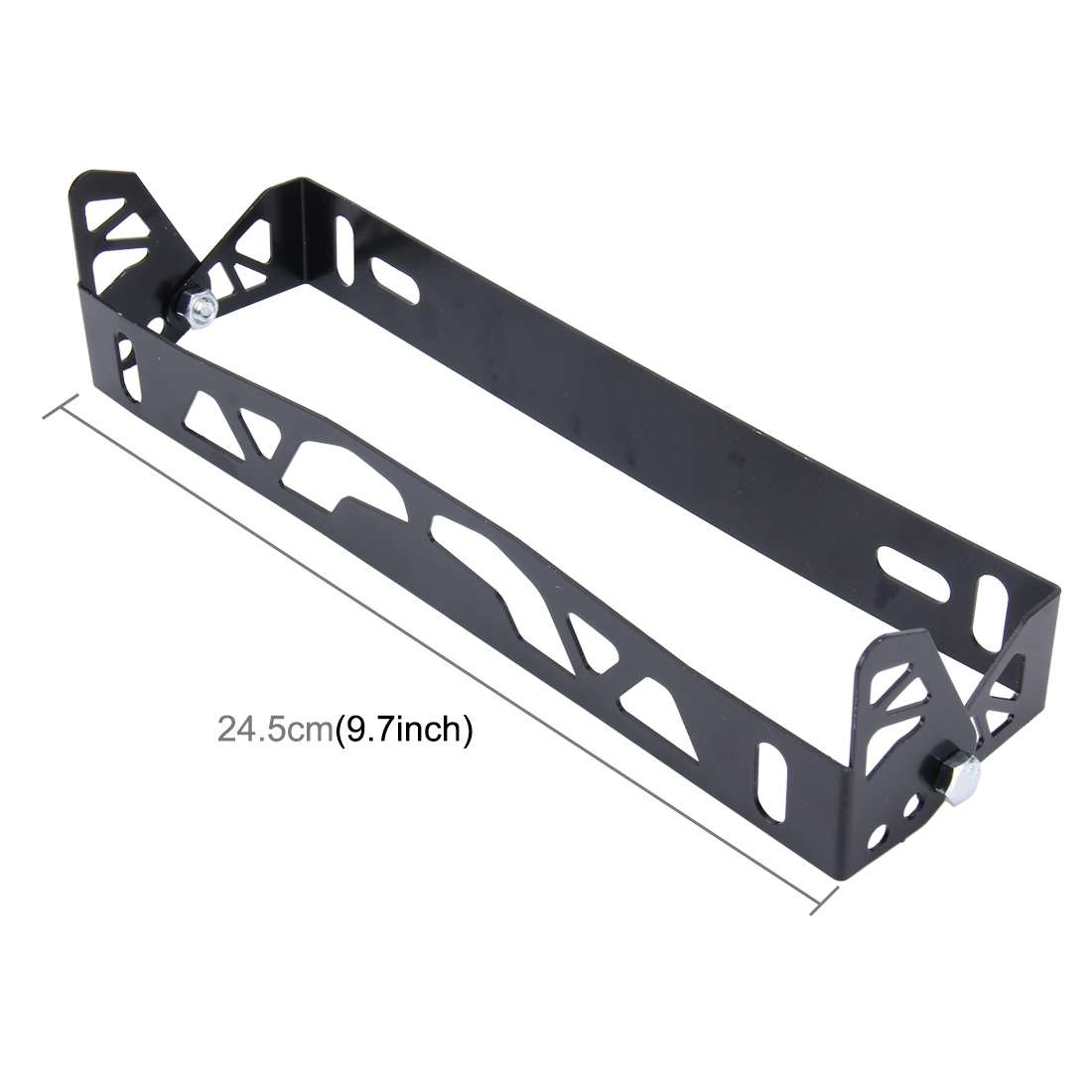 Car Auto Universal Aluminum Alloy Modified License Plate Frame Holder(Black)