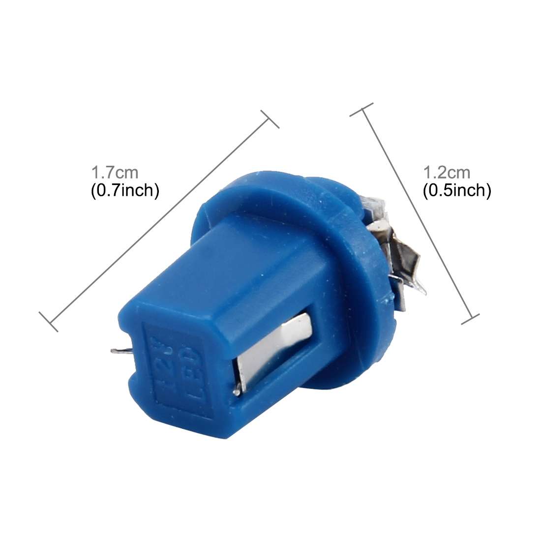 10 PCS 0.5W B8.5 Wedge Instrument Panel LED Light Dashboard Gauge Cluster Indicator Lamp Bulb(Blue L