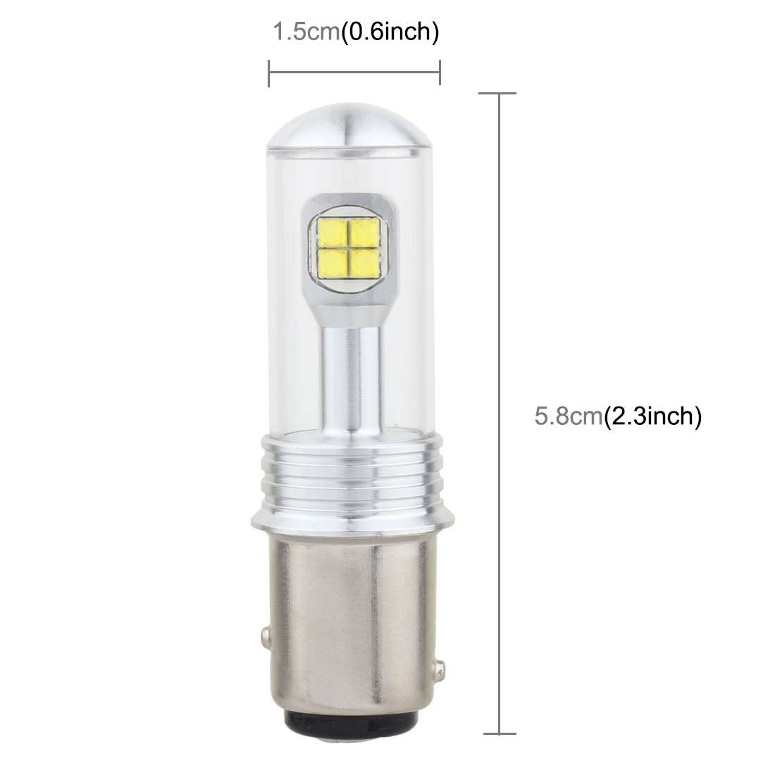 2 PCS 1157/BAY15D 40W 800 LM 6000K Car Turn Light Backup Light Brake Light with ... (White Light)