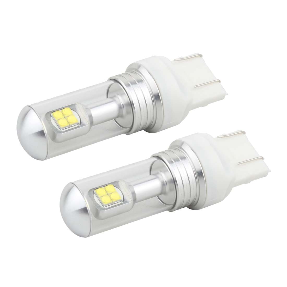 2 PCS 7443 40W 800 LM 6000K Car Brake Light with 8 Lamps, DC 12V(White Light)