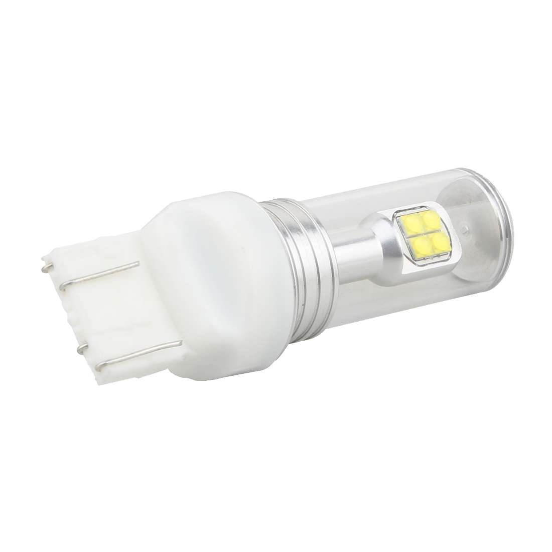2 PCS 7443 40W 800 LM 6000K Car Brake Light with 8 Lamps, DC 12V(White Light)