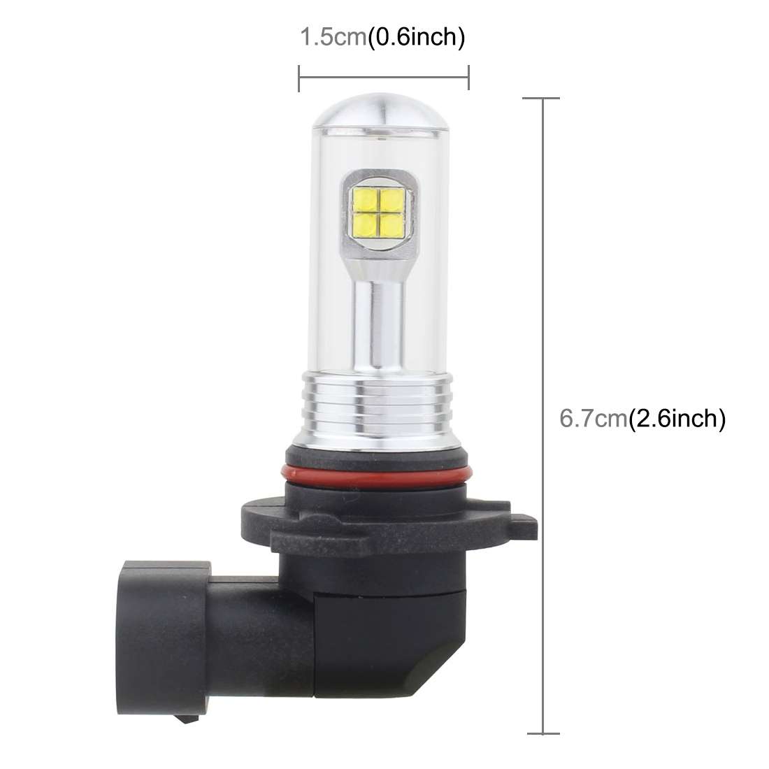 2 PCS 9005 40W 800 LM 6000K 8 LEDs Car Fog Lights, DC 12V(White Light)