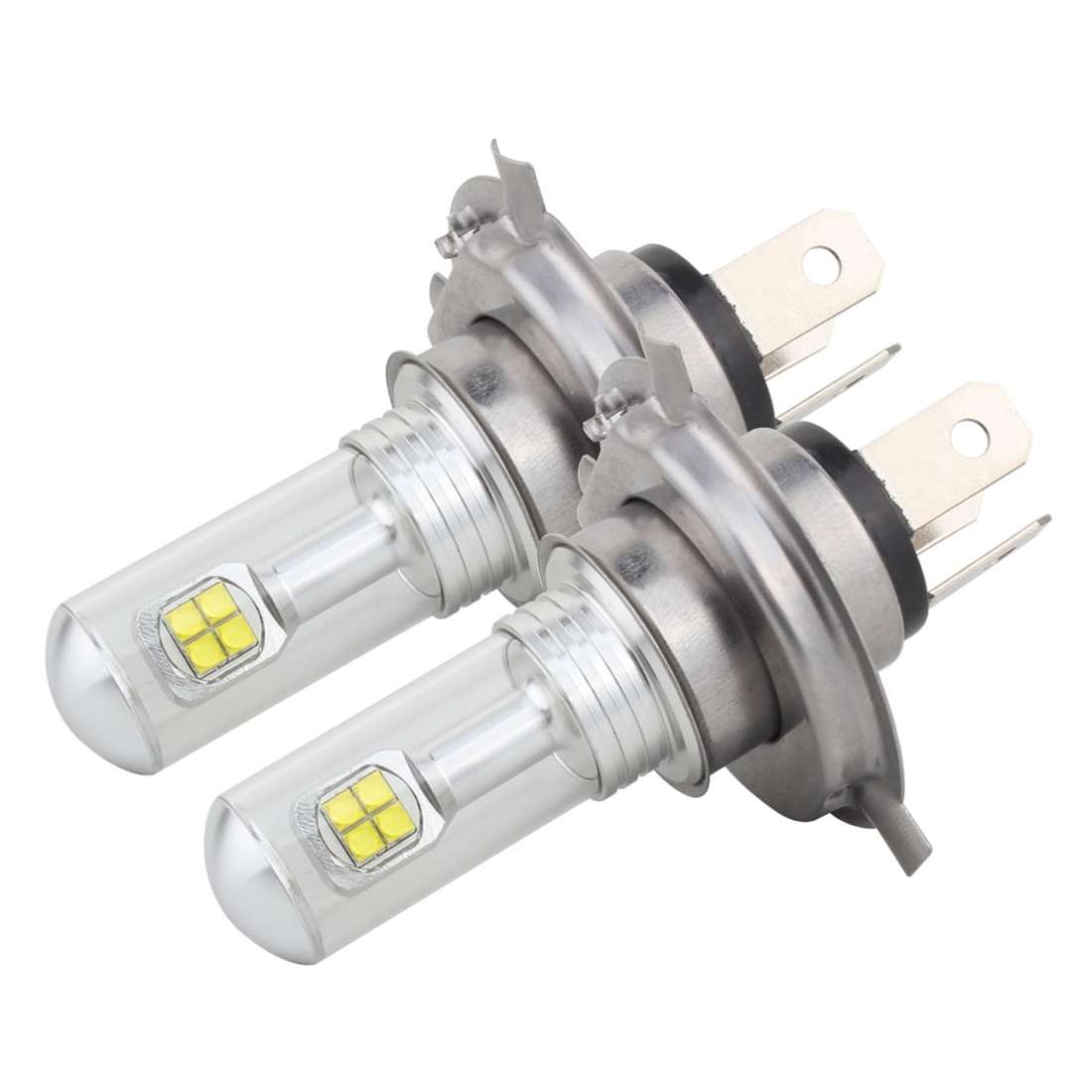 2 PCS H4 40W 800 LM 6000K 8 LEDs Car Fog Lights, DC 12V(White Light)