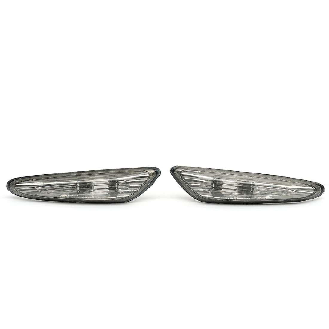2 PCS Car Side Marker Lights / Turn Signal Lights Housing without Bulbs 63 13 7 165 742 ... (Grey)