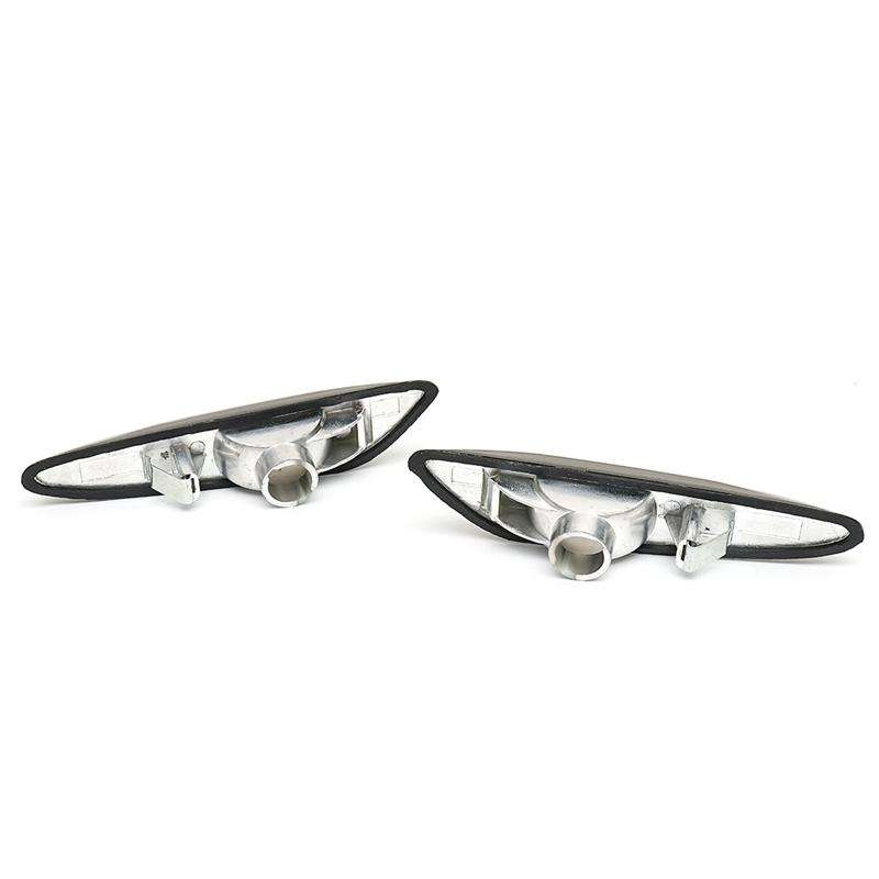 2 PCS Car Side Marker Lights / Turn Signal Lights Housing without Bulbs 63 13 7 165 742 ... (Grey)