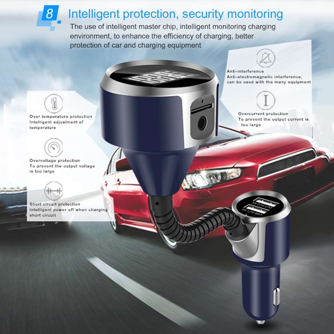 Wireless Bluetooth FM Transmitter Radio Adapter Car Charger