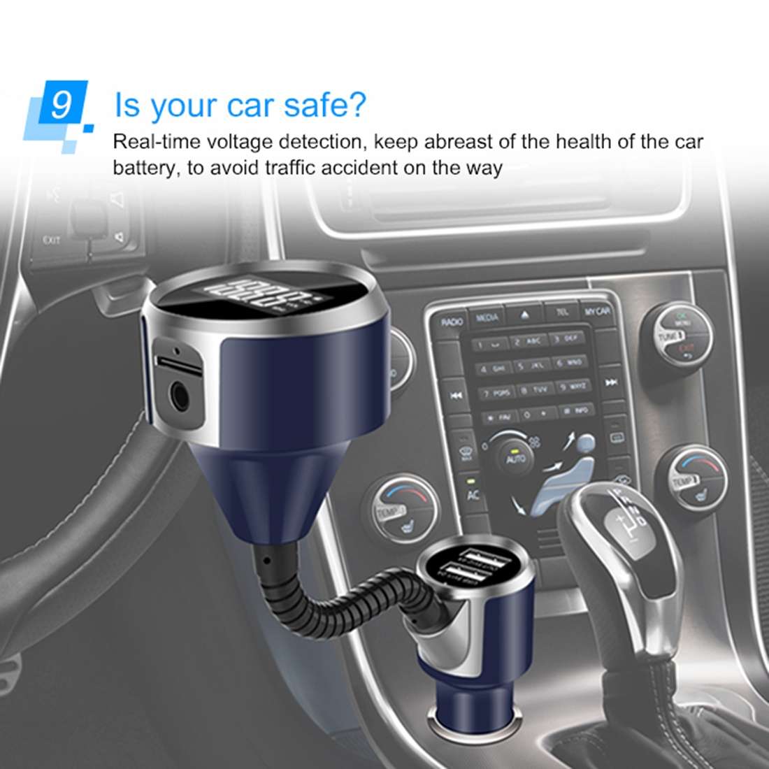Wireless Bluetooth FM Transmitter Radio Adapter Car Charger