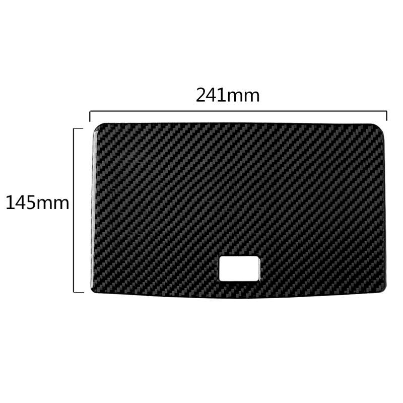Car Carbon Fiber Console Navigation Panel Decorative Sticker for Mercedes-Benz W204 C Class 2007-...