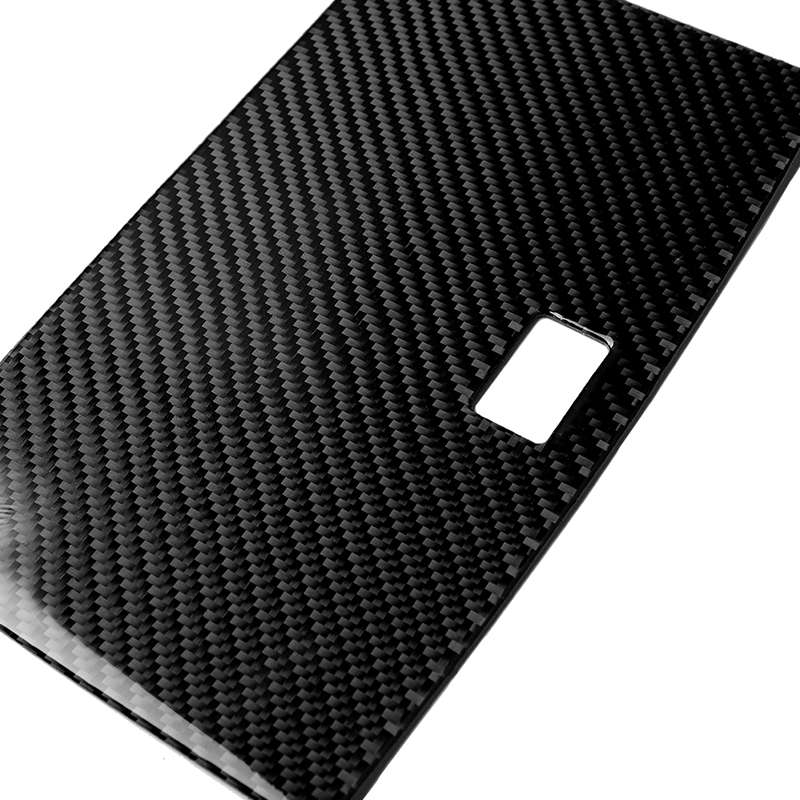 Car Carbon Fiber Console Navigation Panel Decorative Sticker for Mercedes-Benz W204 C Class 2007-...