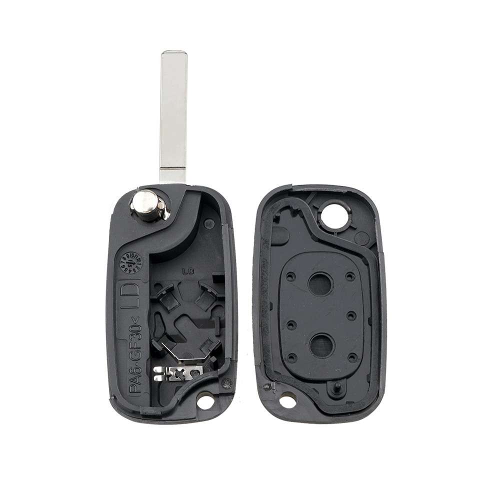 For RENAULT Clio / Megane / Kangoo / Modus Car Keys Replacement 2 Buttons Car Key Case with Foldable