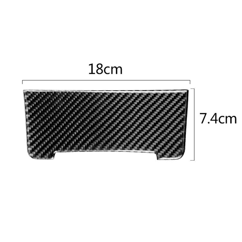 Car Carbon Fiber Storage Cigarette Lighter Panel Decorative Sticker for Audi 2010-2018 Q5 / 2009-...