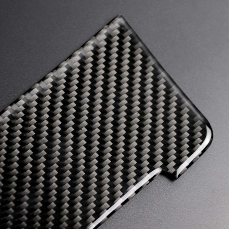 Car Carbon Fiber Storage Cigarette Lighter Panel Decorative Sticker for Audi 2010-2018 Q5 / 2009-...