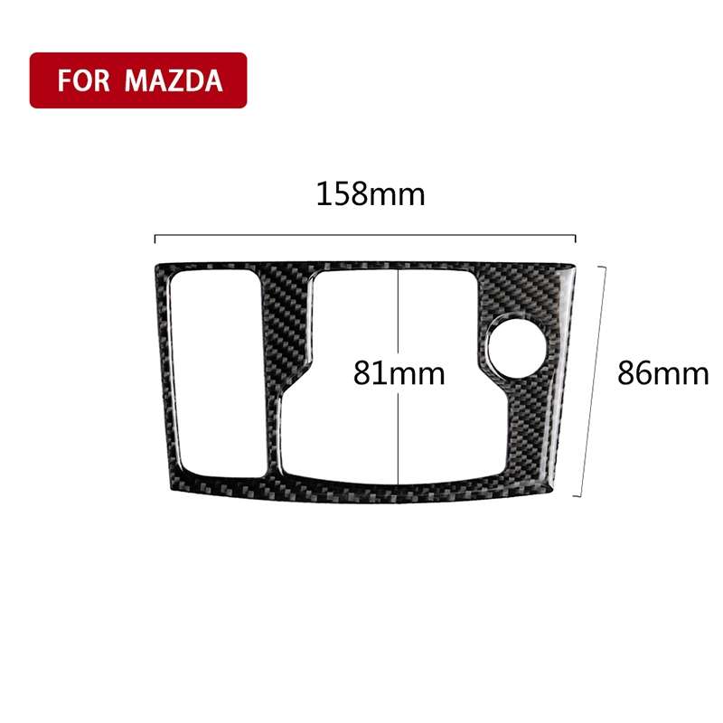Car Carbon Fiber Left Drive Multimedia Frame B Decorative Sticker for Mazda Axela 2017-2018