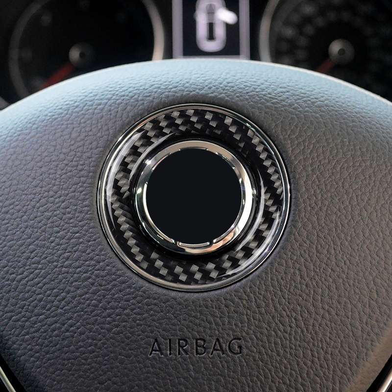Car Carbon Fiber Steering Wheel Ring Decorative Sticker for Volkswagen