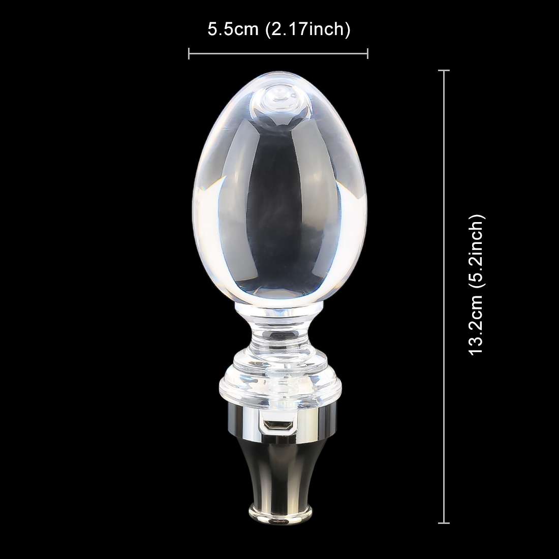 Universal Car Egg Shaped Crystal Gear Head Gear Shift Knob with Light