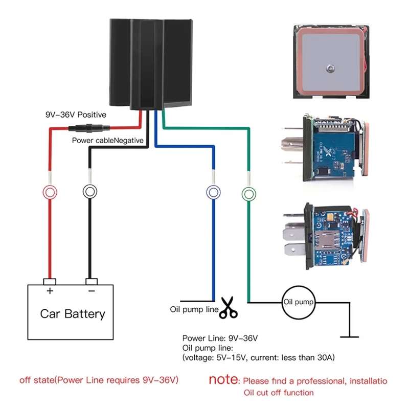 Vehicle 4 Pin GPS Real Time Tracking Tracker Mini Anti-theft Device
