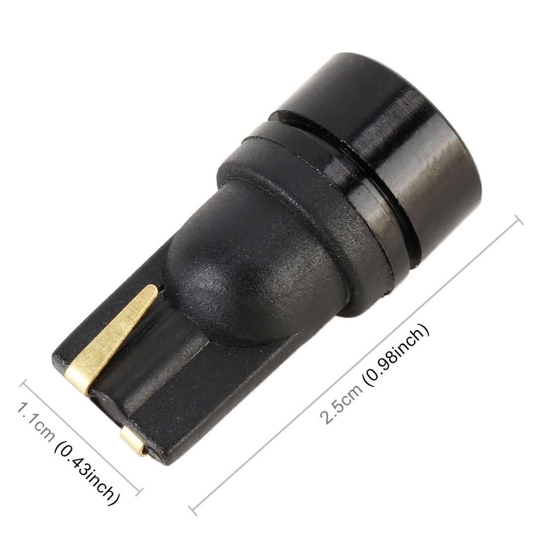 2 PCS T10 DC12V / 1.8W / 6000K / 140LM 4LEDs SMD-3030 Car Clearance Light