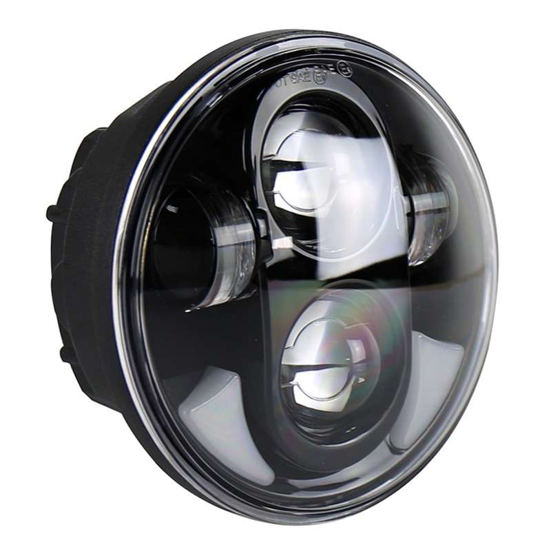 5.75 inch DC12V 6000K-6500K 40W Car LED Headlight for Harley (Black)