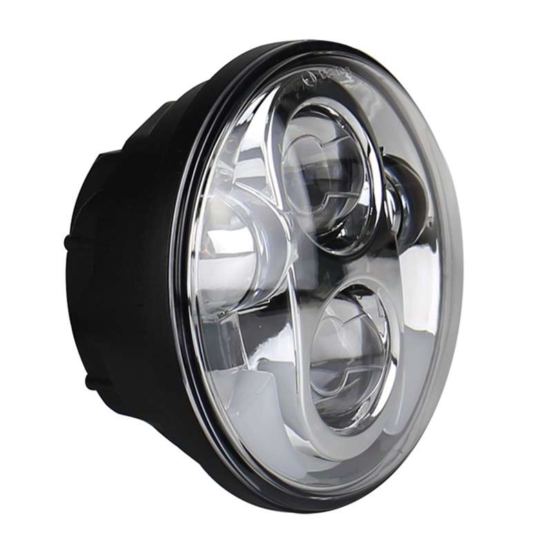 5.75 inch DC12V 6000K-6500K 40W Car LED Headlight for Harley (Black)