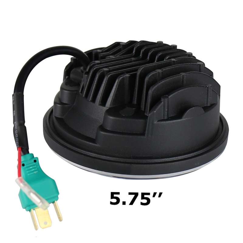 5.75 inch DC12V 6000K-6500K 40W Car LED Headlight for Harley (Black)