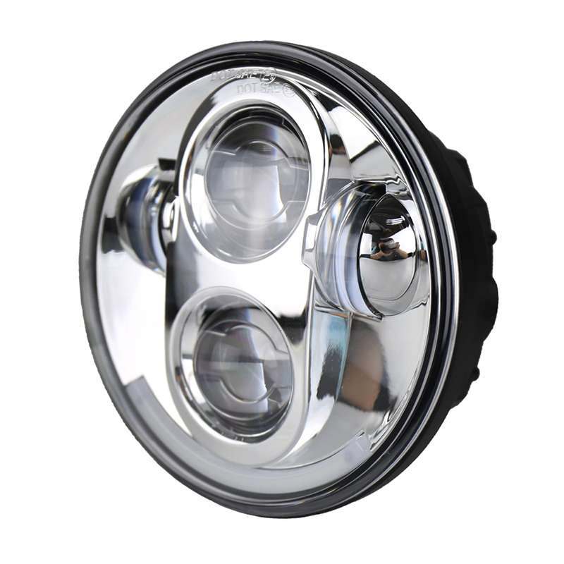 5.75 inch DC12V 6000K-6500K 40W Car LED Headlight for Harley(Black)