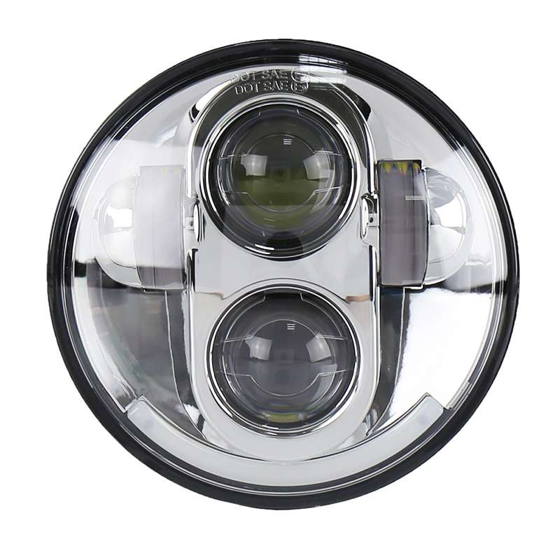 5.75 inch DC12V 6000K-6500K 40W Car LED Headlight for Harley(Black)