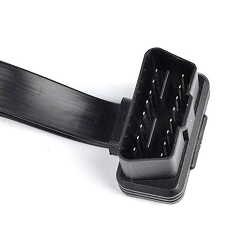 2 in 1 16PIN Car Elbow OBD Diagnostic Extended Cable OBD2 Cable