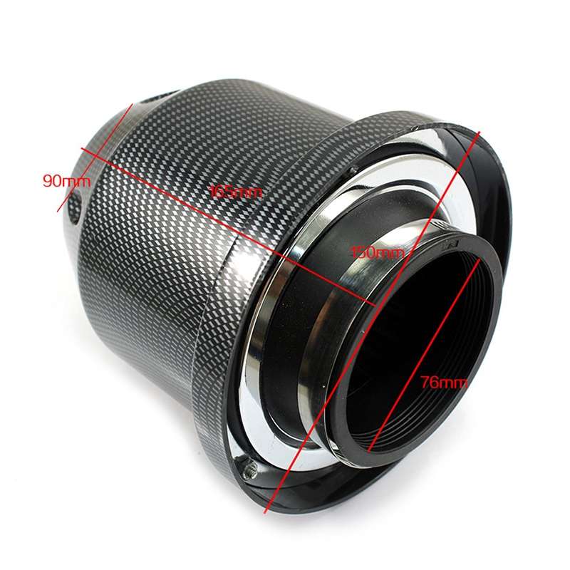 XH-UN005 Car Universal Modified High Flow Mushroom Head Style Intake Filter for 76mm Air Filter (Car