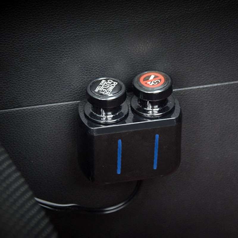 2 PCS / Set Car Cigarette Lighter Dust Cover Plug