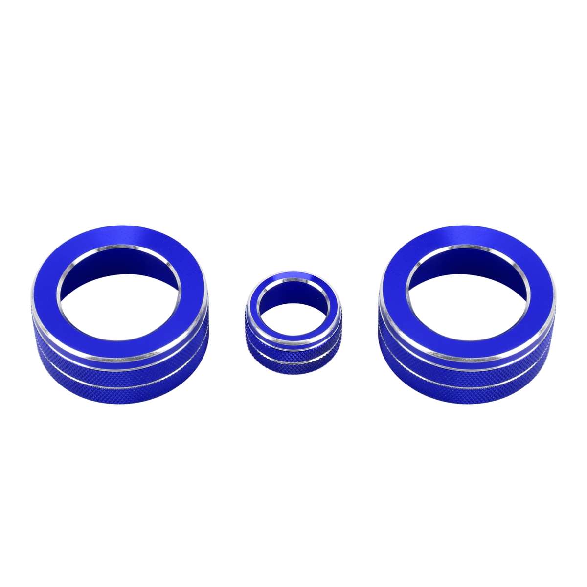 3 PCS Car Metal Air Conditioner Knob Case for Honda AVANCIER / URV (Blue)